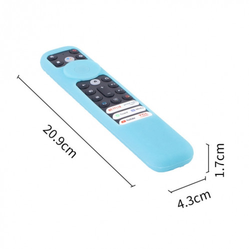 20,9 x 4,3 x 1,7 cm pour étui de protection pour télécommande TCL RC902V FMR1/FAR2/FMR4 housses universelles antichoc en silicone (vert lumineux) SH701B922-012