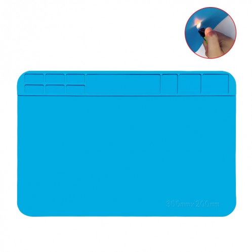 Banc de réparation d'ordinateur et de téléphone 30x20cm, tapis de Table de soudage en Silicone résistant aux hautes températures SH5601578-05