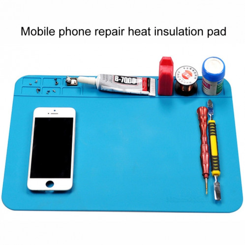 Banc de réparation d'ordinateur et de téléphone 30x20cm, tapis de Table de soudage en Silicone résistant aux hautes températures SH5601578-05