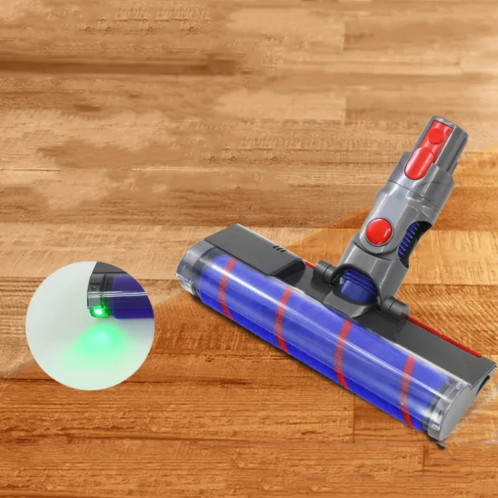 Tête de brosse d'aspirateur avec lumière verte, pour Dyson V10 Slim V12 Slim + réservoir d'eau SH8904744-08