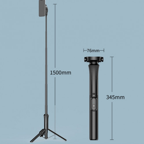 Trépied de perche à selfie extensible pour téléphone magnétique de 1,5 m avec télécommande sans fil ws-22001 4 SH0501102-010
