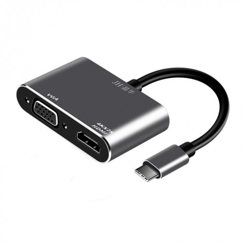 JINGHUA Z321 Convertisseur de station d'accueil HUB multifonctionnel, Interface: Type-C vers HDMI + VGA SJ5401954-010
