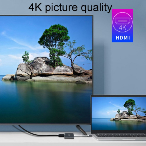 JINGHUA Z321 Convertisseur de station d'accueil HUB multifonctionnel, Interface: Type-C vers HDMI + PD + USB SJ5402170-09