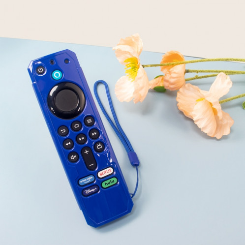 Pour Amazon Alexa Voice Remote 3ème génération Anti-chute et housse de protection pour télécommande TV (bleu) SH901B840-06
