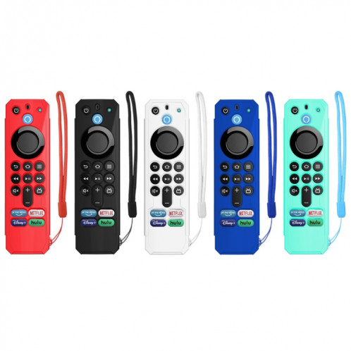 Pour Amazon Alexa Voice Remote 3ème génération Anti-chute et housse de protection pour télécommande TV (bleu) SH901B840-06