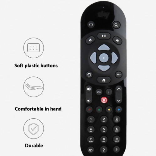 Pour SKY Q Television décodeur anglais télécommande infrarouge (noir) SH401A1966-06