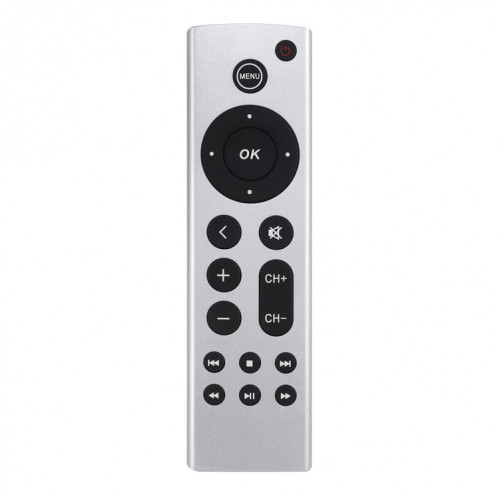 Pour télécommande Apple TV 4K / HD A2169 A1842 A1625 sans voix (argent) SH701A205-06