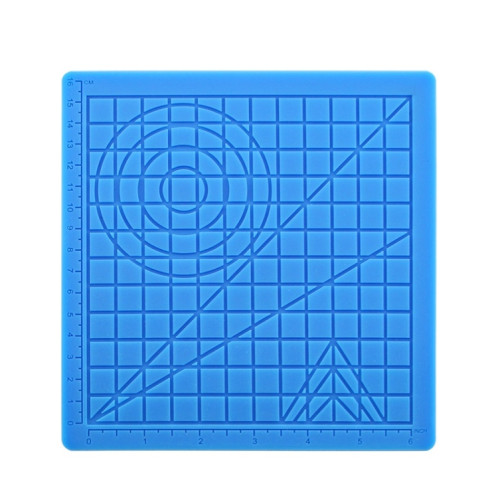 Tapis de modèle de peinture de bricolage de silicone de copie de stylo d'impression 3D, spécification: bleu SH44011140-09