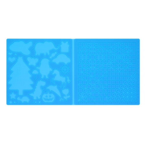 Tapis de modèle de peinture de bricolage de silicone de copie de stylo d'impression 3D, spécification: bleu grand SH44041564-09