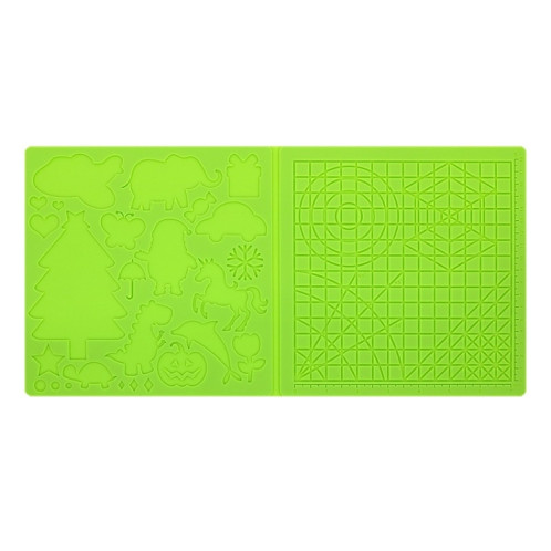 Tapis de modèle de peinture de bricolage de silicone de copie de stylo d'impression 3D, spécification: vert grand SH4405339-09