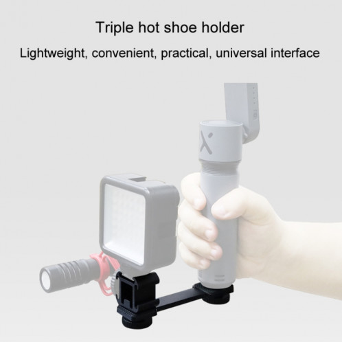 Accessoires multifonctionnels de support de lumière Flash de Base de chaussure chauffante en aluminium (support de 3 bottes chaudes) SH401A1822-09