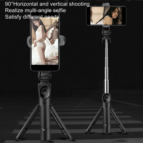 Trépied de téléphone portable XT09 Live, support de perche à selfie Bluetooth, perche à selfie (blanc) SH601B1477-014
