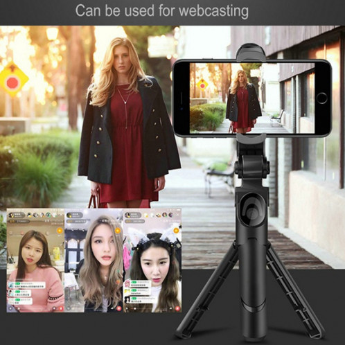 Trépied de téléphone portable XT09 Live, support de perche à selfie Bluetooth (noir) SH601A13-014