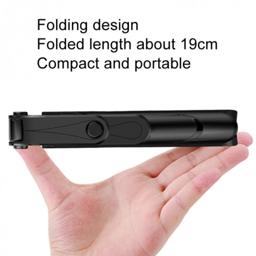 Trépied de téléphone portable XT09 Live, support de perche à selfie Bluetooth (noir) SH601A13-014