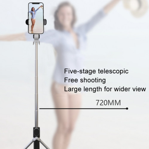 XT09 Live téléphone portable trépied Selfie bâton support Bluetooth Selfie bâton (rose) SH601C1235-014