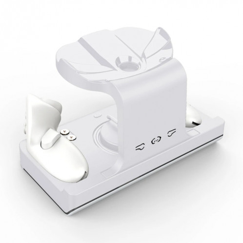 Base de chargement pour casque Meta Quest 3, avec lumières éblouissantes, support de chargement à poignée VR (blanc) SH501A355-06