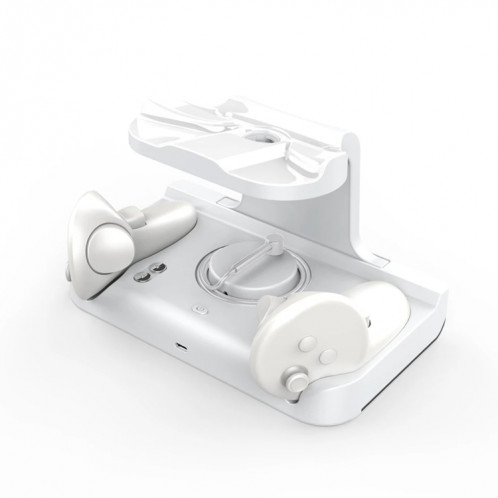 Base de chargement pour casque Meta Quest 3, avec lumières éblouissantes, support de chargement à poignée VR (blanc) SH501A355-06