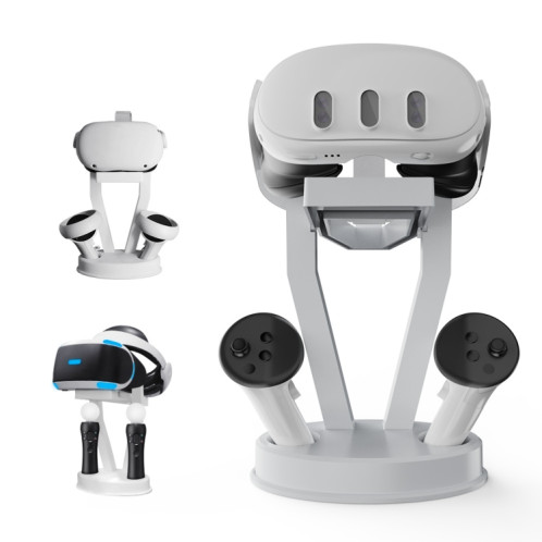 JYS-MQ003 pour Meta Quest 3/2 VR lunettes support de poignée accessoire d'organisateur de bureau (blanc) SH201A154-09
