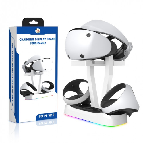 JYS-P5155 pour PlayStation VR 2 Base de charge magnétique avec lumière rvb VR lunettes support de stockage accessoires de jeu SH38681467-07