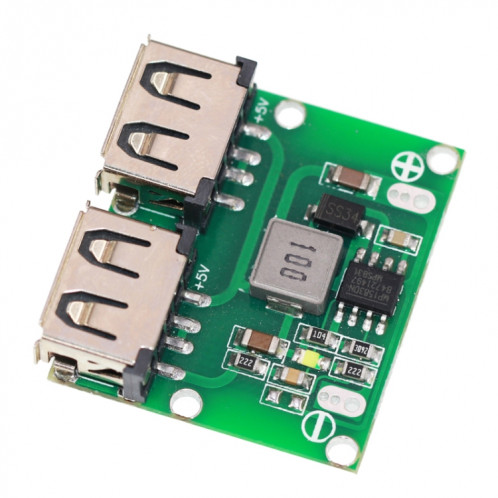 Module de charge de régulateur Buck, 9V / 12V / 24V à 5V 3A DC-DC, charge de voiture, double sortie USB SH3907891-04