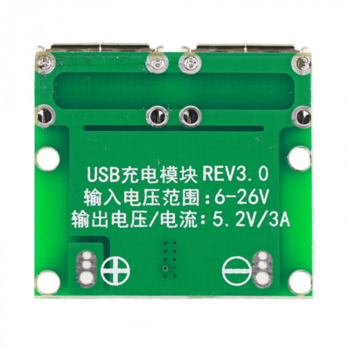 Module de charge de régulateur Buck, 9V / 12V / 24V à 5V 3A DC-DC, charge de voiture, double sortie USB SH3907891-04