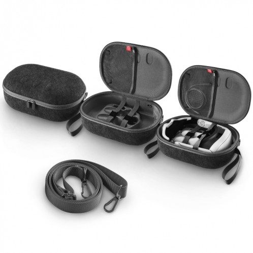JYS-MQ018 pour Meta Quest 3 VR sac de rangement pour lunettes sac Portable Anti-chute et Anti-rayure (noir) SJ001A163-010