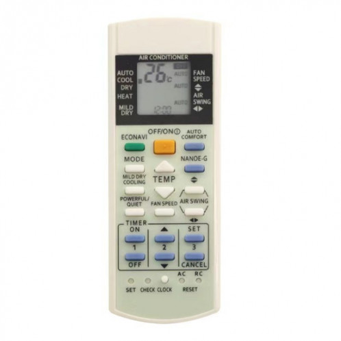 Pièce de rechange pour télécommande de climatiseur Panasonic A75C3300 3208 3706 SH39411038-05