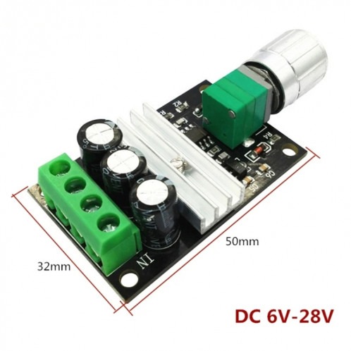 1203BK 6V 12V 24V 28V 3A commutateur de contrôle de vitesse PWM contrôleur de vitesse de moteur à courant continu SH63011128-04