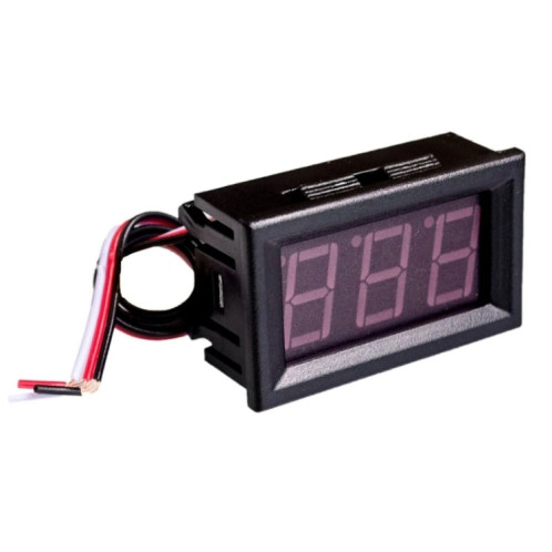 Borne de voltmètre CC à 3 fils 0 V-30 V 0,56 pouces LED Accessoires de voltmètre numérique Protection de connexion inversée, Couleur : Bleu SH72021210-05