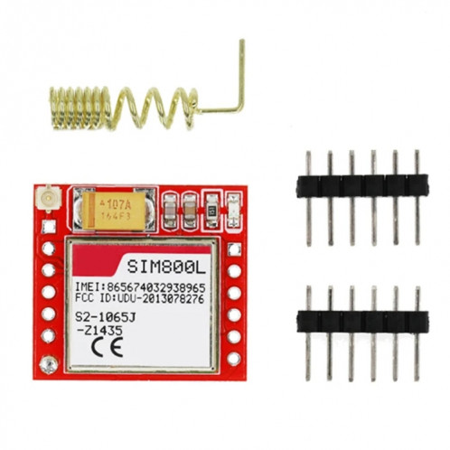 Carte adaptateur SIM800L GPRS, Module GSM, carte Micro SIM, carte centrale, Mod GSM (sans antenne) SH901A1037-06