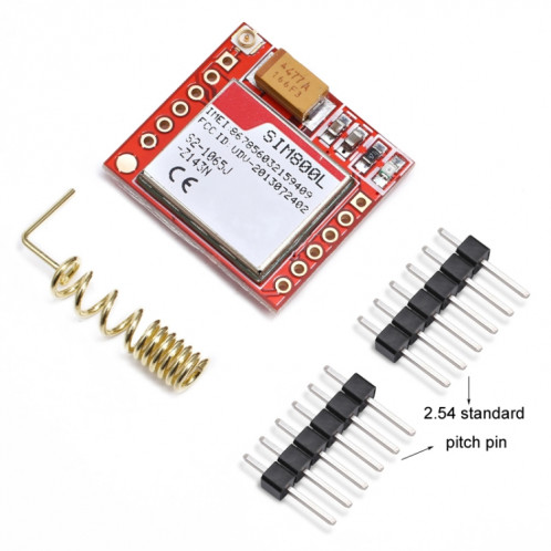 Carte adaptateur SIM800L GPRS, Module GSM, carte Micro SIM, carte centrale, Mod GSM (avec antenne) SH901B201-06