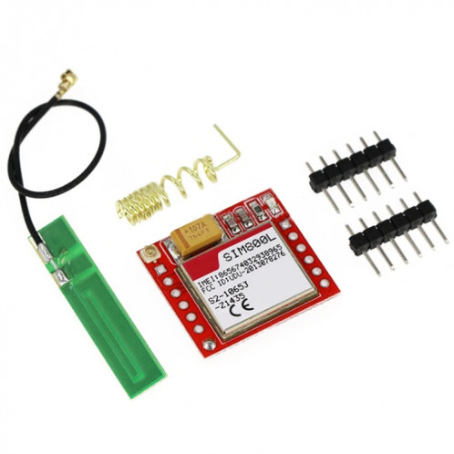 Carte adaptateur SIM800L GPRS, Module GSM, carte Micro SIM, carte centrale, Mod GSM (avec antenne) SH901B201-06