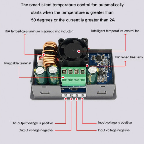 Alimentation abaisseur de batterie au lithium à commande numérique 50V8A DC, modèle: XY5008L avec étui SH20021906-06