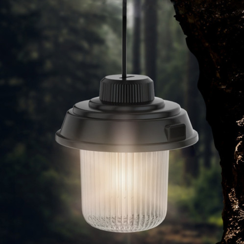 Lampe de camping extérieure à LED auvent lampe suspendue lumières de tente de camping portables, style: modèle de batterie noir SH0306331-09
