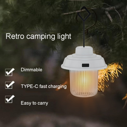 Lampe de camping extérieure à LED auvent lampe suspendue lumières de tente de camping portables, style: modèle de batterie noir SH0306331-09