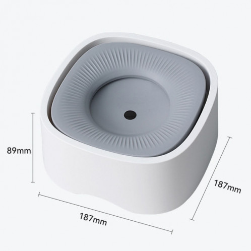 Bol flottant pour animaux de compagnie, sans bouche mouillée, pour chats et chiens, fontaine à boire flottante (blanc) SH701A1982-011