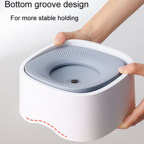 Bol flottant pour animaux de compagnie, sans bouche mouillée, pour chats et chiens, fontaine à boire flottante (blanc) SH701A1982-011