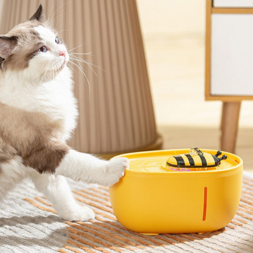 Distributeur d'eau pour animaux de compagnie 2L Bee, sèche-eau filtrée à circulation intelligente pour chats, modèle: prise directe USB SH12011132-010