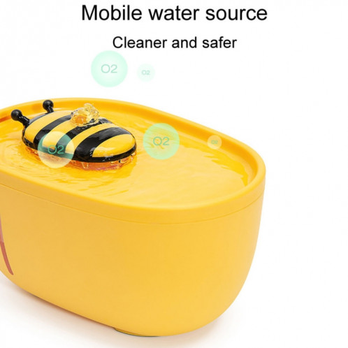 Distributeur d'eau pour animaux de compagnie 2L Bee, sèche-eau filtrée à circulation intelligente pour chats, modèle: prise directe USB SH12011132-010