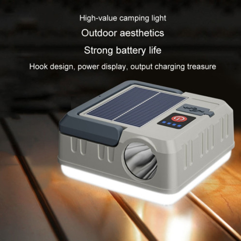 Lampe de Camping suspendue à charge d'énergie solaire, lampe multifonctionnelle pour tente, éclairage d'urgence en cas de panne de courant SH4142462-013