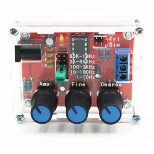 XR2206 Kit de bricolage générateur de signaux de haute précision Triangle sinusoïdal Ondes carrées Gamme de fréquences 1 Hz-1 MHz, Spécifications : Soudage SH58021724-05
