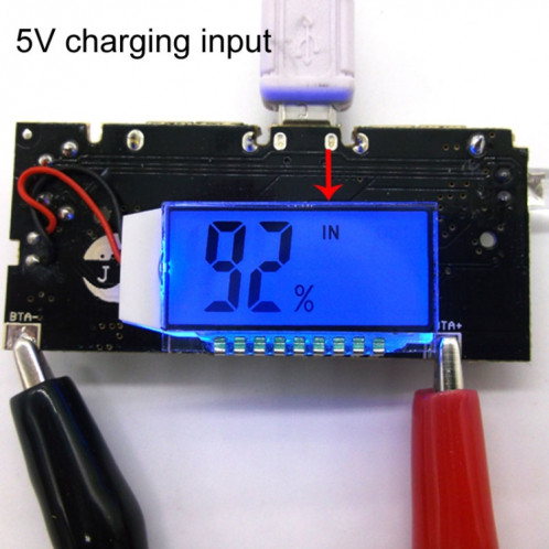 Module de chargeur de batterie double USB18650, Boost de puissance Mobile, batterie Li-Ion, affichage numérique, charge de la carte mère SH4172890-06