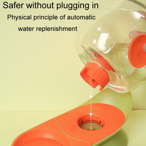 Distributeur d'eau filtrée à circulation automatique de fontaine d'eau pour animaux de compagnie d'escargot de 2,8 L (jaune) SH101A924-010