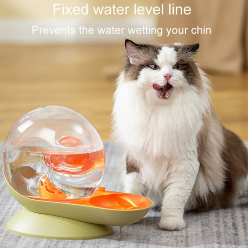 Distributeur d'eau filtrée à circulation automatique de fontaine d'eau pour animaux de compagnie d'escargot de 2,8 L (jaune) SH101A924-010