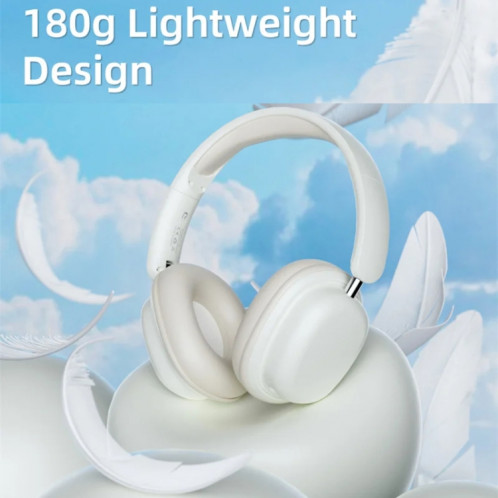 Casque sans fil SOYTO SY-T1 Casque de jeu Bluetooth avec microphone Plug Play (blanc) SS501A617-016