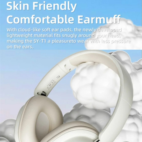 Casque sans fil SOYTO SY-T1 Casque de jeu Bluetooth avec microphone Plug Play (noir) SS501B1042-016