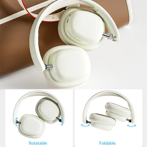 Casque sans fil SOYTO SY-T1 Casque de jeu Bluetooth avec microphone Plug Play (blanc) SS501A617-016