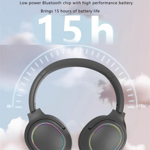 SOYTO P2963 Casque sans fil Bluetooth Réduction du bruit Casque de jeu pour téléphone portable (Gris) SS601B542-013