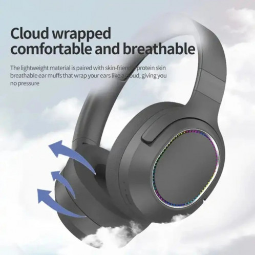 SOYTO P2963 Casque sans fil Bluetooth Réduction du bruit Casque de jeu pour téléphone portable (Gris) SS601B542-013