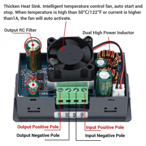 Module de charge de batterie de régulateur de tension réglable 80W 5A DC-DC SH4384105-012